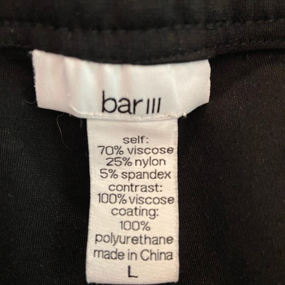 Bar lll Black Moto Leggings - Picture 4 of 7
